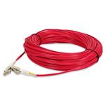 Picture of 12m LC to LC Red OM4 Duplex OFNP (Plenum-Rated) Fiber Patch Cable