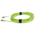 Picture of 12m LC to LC Lime Green OM5 Duplex OFNR (Riser-Rated) Fiber Patch Cable