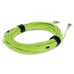 Picture of 12m LC to LC Lime Green OM5 Duplex OFNR (Riser-Rated) Fiber Patch Cable
