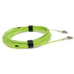 Picture of 12m LC to LC Lime Green OM5 Duplex OFNR (Riser-Rated) Fiber Patch Cable