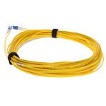 Picture of 12m LC to LC Yellow OS2 Duplex OFNR (Riser-Rated) SMF Fiber Patch Cable