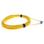 Picture of 12m LC to LC Yellow OS2 Duplex OFNR (Riser-Rated) SMF Fiber Patch Cable