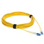Picture of 12m LC to LC Yellow OS2 Duplex OFNR (Riser-Rated) SMF Fiber Patch Cable