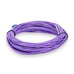 Picture of 12m LC to LC Purple OS2 Simplex OFNR (Riser-Rated) SMF Fiber Patch Cable