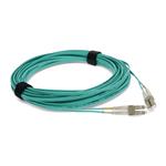Picture of 12.5m LC to LC Aqua OM3 Duplex OFNR (Riser-Rated) Fiber Patch Cable