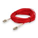 Picture of 13m LC to LC Red OM4 Duplex OFNR (Riser-Rated) Fiber Patch Cable