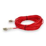 Picture of 13m LC to LC Red OM4 Duplex OFNR (Riser-Rated) Fiber Patch Cable