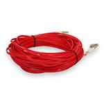 Picture of 13m LC to LC Red OM4 Duplex OFNR (Riser-Rated) Fiber Patch Cable