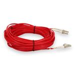 Picture of 13m LC to LC Red OM4 Duplex OFNR (Riser-Rated) Fiber Patch Cable