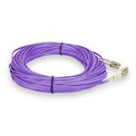 Picture of 13m LC to LC Purple OM4 Duplex OFNP (Plenum-Rated) Fiber Patch Cable