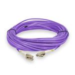 Picture of 13m LC to LC Purple OM4 Duplex OFNP (Plenum-Rated) Fiber Patch Cable