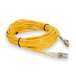 Picture of 15m LC to LC Yellow OM3 Duplex OFNR (Riser-Rated) Fiber Patch Cable
