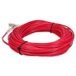 Picture of 15m LC to LC Red OM3 Duplex OFNP (Plenum-Rated) Fiber Patch Cable