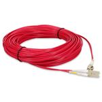 Picture of 15m LC to LC Red OM3 Duplex OFNP (Plenum-Rated) Fiber Patch Cable