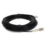 Picture of 15m LC to LC Black OM4 Duplex OFNR (Riser-Rated) Fiber Patch Cable