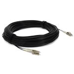 Picture of 15m LC to LC Black OM4 Duplex OFNR (Riser-Rated) Fiber Patch Cable