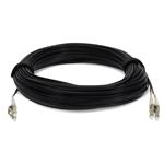 Picture of 15m LC to LC Black OM4 Duplex OFNR (Riser-Rated) Fiber Patch Cable