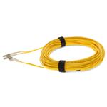 Picture of 15m LC to LC Yellow OM1 Duplex OFNR (Riser-Rated) TAA MMF Fiber Patch Cable