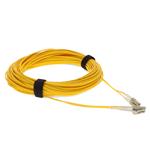 Picture of 15m LC to LC Yellow OM1 Duplex OFNR (Riser-Rated) TAA MMF Fiber Patch Cable