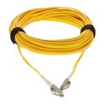 Picture of 15m LC to LC Yellow OM1 Duplex OFNR (Riser-Rated) TAA MMF Fiber Patch Cable