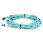 Picture of 15m LC to LC Aqua OS2 Duplex OFNR (Riser-Rated) SMF Fiber Patch Cable