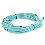 Picture of 15m LC to LC Aqua OS2 Duplex OFNR (Riser-Rated) SMF Fiber Patch Cable