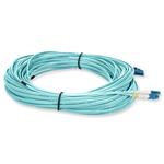 Picture of 15m LC to LC Aqua OS2 Duplex OFNR (Riser-Rated) SMF Fiber Patch Cable
