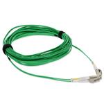 Picture of 1m LC to LC Green OM4 Duplex OFNP (Plenum-Rated) TAA Fiber Patch Cable