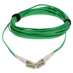 Picture of 1m LC to LC Green OM4 Duplex OFNP (Plenum-Rated) TAA Fiber Patch Cable