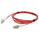 Picture of 1m LC to LC Red OM1 Duplex OFNR (Riser-Rated) TAA MMF Fiber Patch Cable