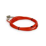 Picture of 1m LC to LC Orange OM1 Duplex OFNR (Riser-Rated) TAA MMF Fiber Patch Cable