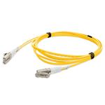 Picture of 1m LC to LC Yellow OM1 Duplex OFNR (Riser-Rated) TAA MMF Fiber Patch Cable