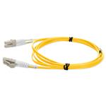 Picture of 1m LC to LC Yellow OM1 Duplex OFNR (Riser-Rated) TAA MMF Fiber Patch Cable