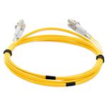 Picture of 1m LC to LC Yellow OM1 Duplex OFNR (Riser-Rated) TAA MMF Fiber Patch Cable