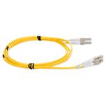 Picture of 1m LC to LC Yellow OM1 Duplex OFNR (Riser-Rated) TAA MMF Fiber Patch Cable