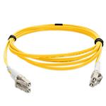 Picture of 1m LC to LC Yellow OM1 Duplex OFNR (Riser-Rated) TAA MMF Fiber Patch Cable