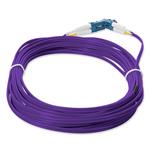 Picture of 1m LC to LC Purple OS2 Duplex OFNR (Riser-Rated) SMF Fiber Patch Cable