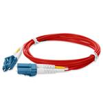 Picture of 1m LC to LC Red OS2 Duplex OFNP (Plenum-Rated) TAA SMF Fiber Patch Cable
