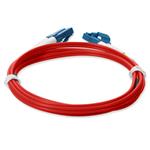 Picture of 1m LC to LC Red OS2 Duplex OFNP (Plenum-Rated) TAA SMF Fiber Patch Cable