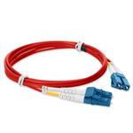Picture of 1m LC to LC Red OS2 Duplex OFNP (Plenum-Rated) TAA SMF Fiber Patch Cable