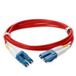 Picture of 1m LC to LC Red OS2 Duplex OFNP (Plenum-Rated) TAA SMF Fiber Patch Cable