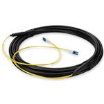 Picture of 1m LC to LC Black OS2 Simplex OFNR (Riser-Rated) SMF Fiber Outdoor Patch Cable