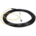 Picture of 1m LC to LC Black OS2 Simplex OFNR (Riser-Rated) SMF Fiber Outdoor Patch Cable