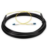 Picture of 1m LC to LC Black OS2 Simplex OFNR (Riser-Rated) SMF Fiber Outdoor Patch Cable