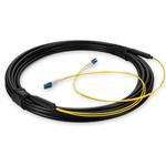 Picture of 1m LC to LC Black OS2 Simplex OFNR (Riser-Rated) SMF Fiber Outdoor Patch Cable