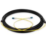 Picture of 1m LC to LC Black OS2 Simplex OFNR (Riser-Rated) SMF Fiber Outdoor Patch Cable