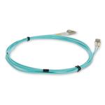 Picture of 1.5m LC to LC Aqua OM4 Duplex OFNR (Riser-Rated) Fiber Patch Cable