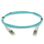 Picture of 1.5m LC to LC Aqua OM4 Duplex OFNR (Riser-Rated) Fiber Patch Cable