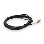 Picture of 2.5m LC to LC Black OM4 Duplex OFNP (Plenum-Rated) Fiber Patch Cable