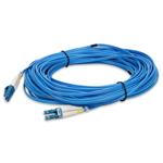 Picture of 20ft LC to LC Blue OS2 Duplex OFNR (Riser-Rated) SMF Fiber Patch Cable